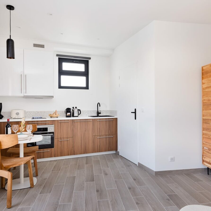 Cuisine équipée du studio 1.1