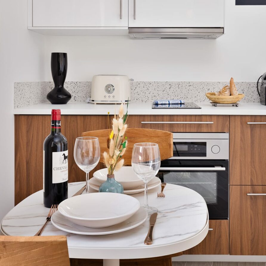 Cuisine équipée du studio 1.1