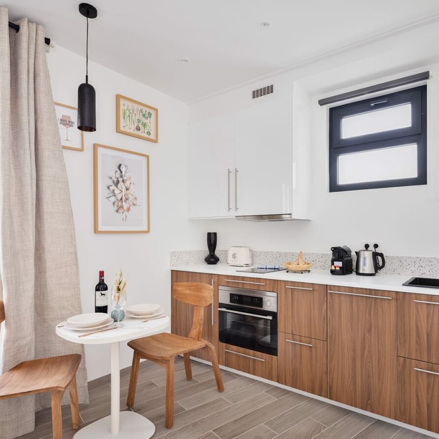 Cuisine équipée du studio 1.1