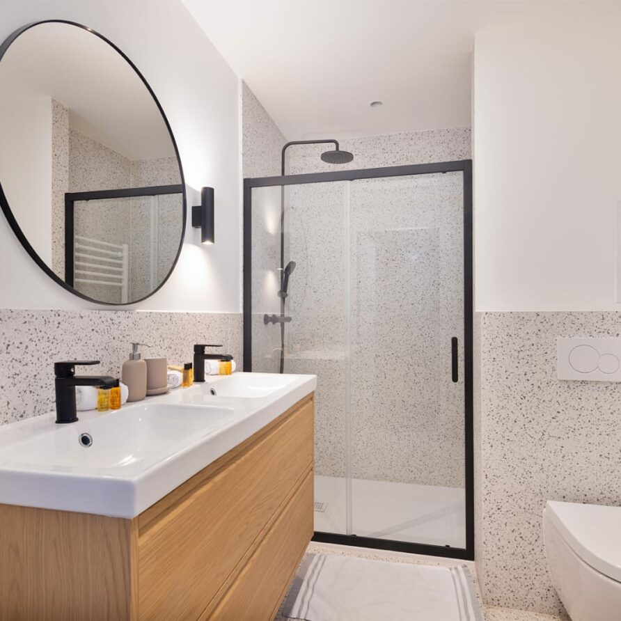 Espace douche élégant T2 spécial