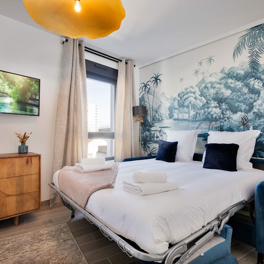 séjour appartement t2 cosy et chaleureux