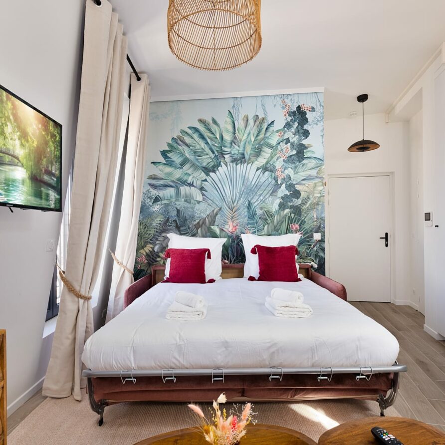 Chambre élégante T2 luxe