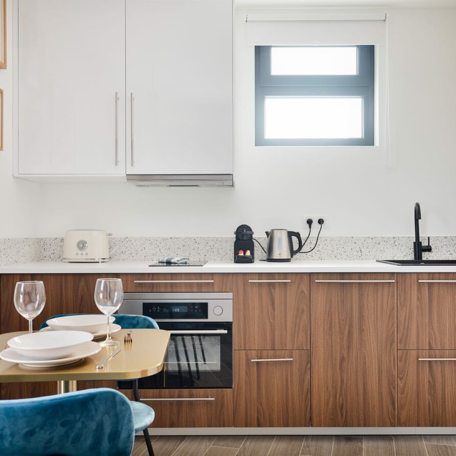 Cuisine équipée du studio 2.1 charmant et chaleureux