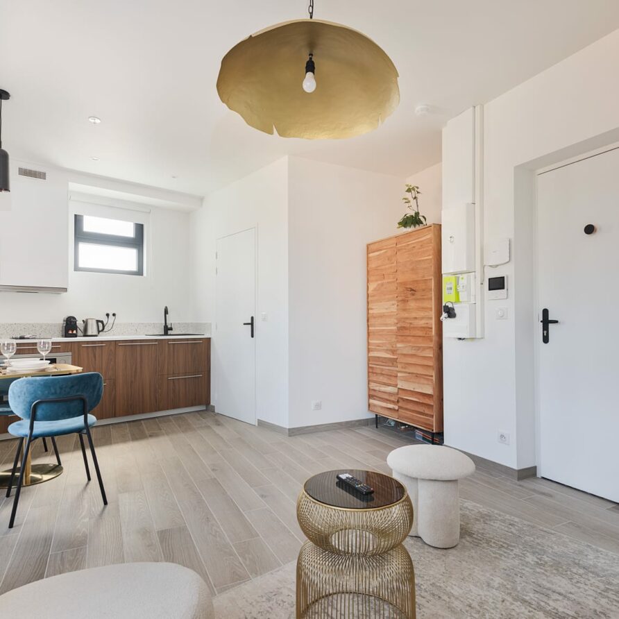 Cuisine équipée du studio 2.1 charmant et chaleureux